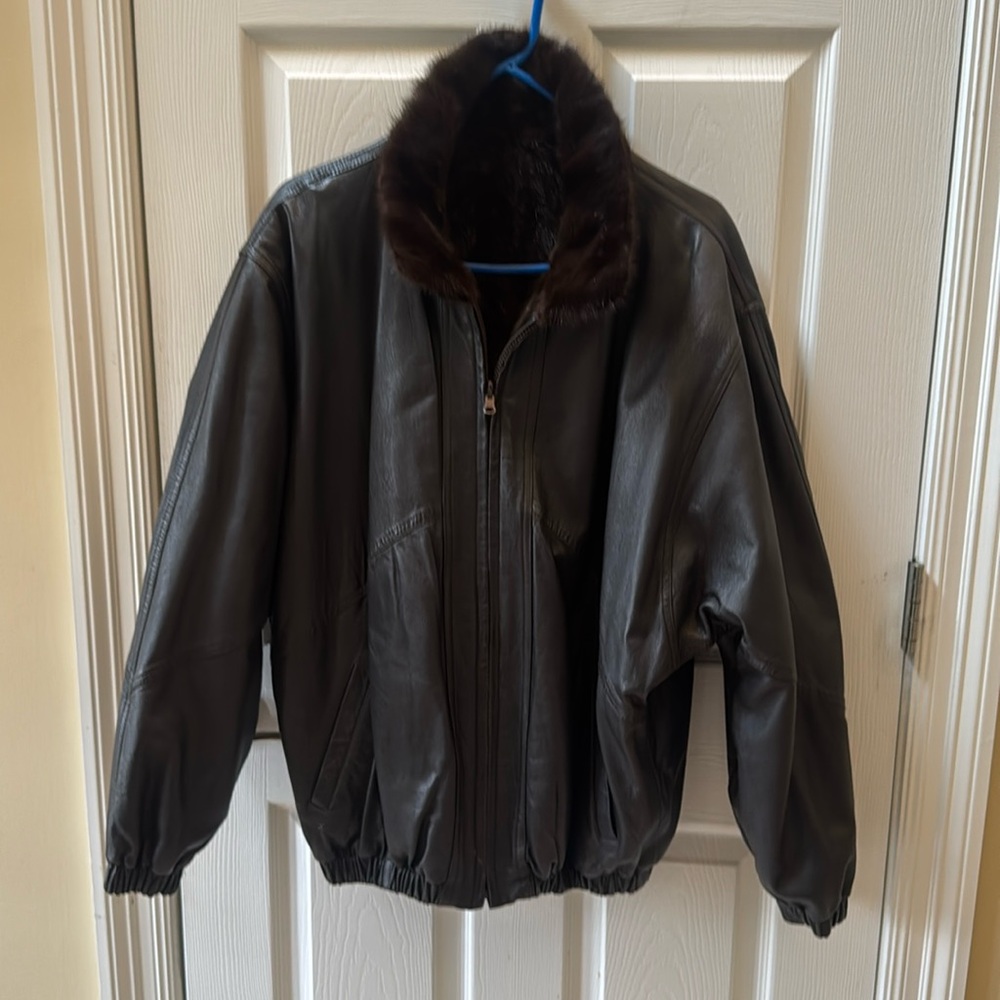 Reversible Leather AND fur coat